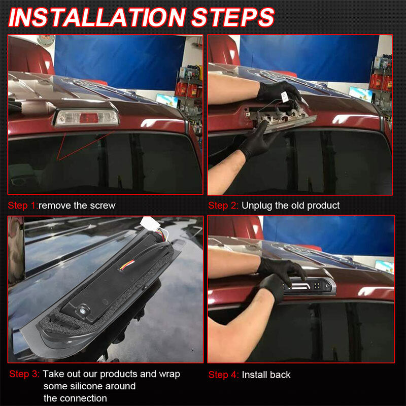Smoked LED 3rd Tail Brake Light Cargo Lamp fit 02-09 for Dodge for Ram 1500 2500 3500 US