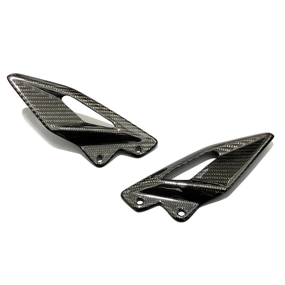 For 2018-2023 2024 Street Triple 765RS Carbon Fiber Foot Peg Heel Plate Footrest