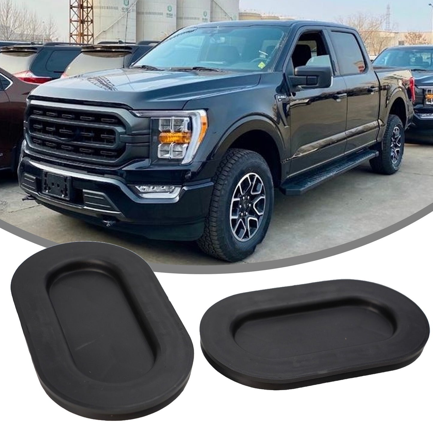 1999-2018 for Ford F-150 Truck Bed Oval Drain Plug Cover Threaded 4L3Z99277B76AA
