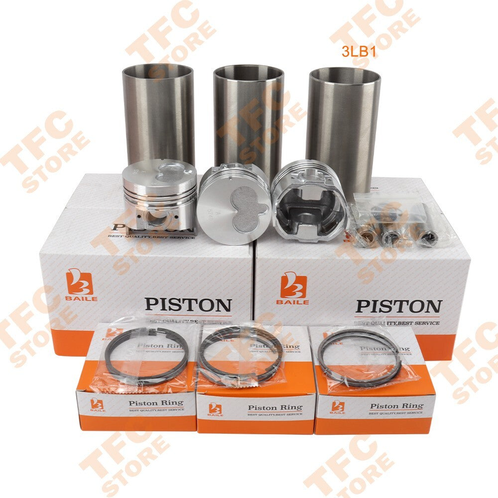 3LB1 Piston Kit Rings With Cylinder Liner STD for ISUZU Engine 3 Cylinders