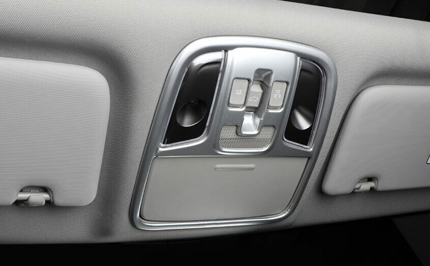 Car Front Reading Lamp Frame Cover Trim for Kia Sportage 17-2020 Matte Silver
