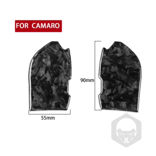 Forged Carbon Fiber Interior Door Handle Bowl Cover for Chevrolet Camaro 2010-15