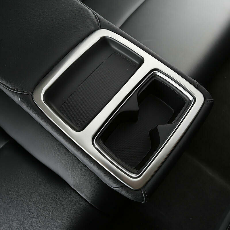 Rear Water Cup Holder Panel Trim for Honda Accord 10TH 2018-2022 Silver Titanium