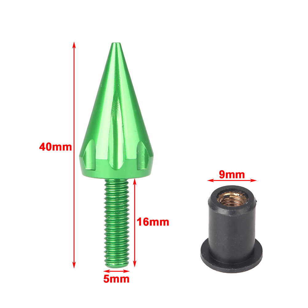 10PCS for Yamaha for Honda Windscreen Windshield Spike Bolts Red