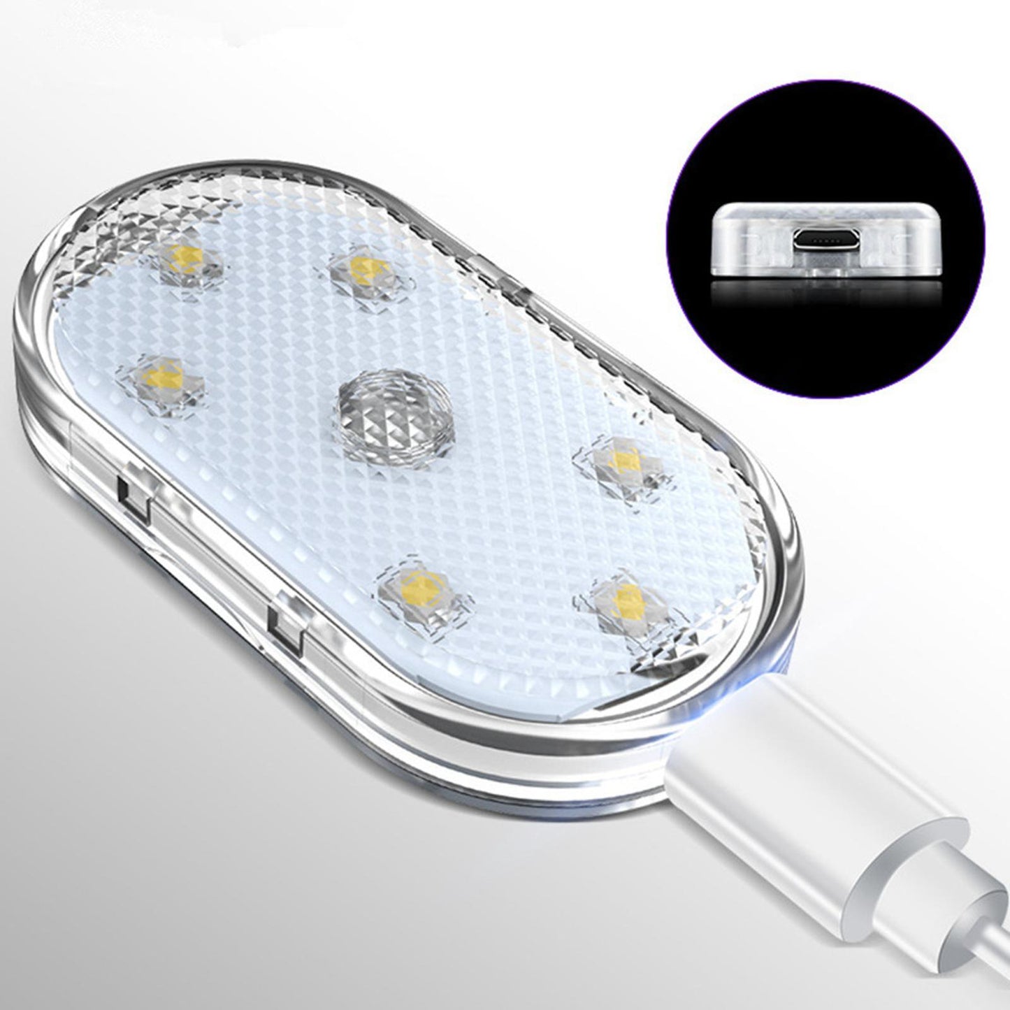 Touch Control LED Light Car Interior Wireless Ambient Neon USB Charge Lamps