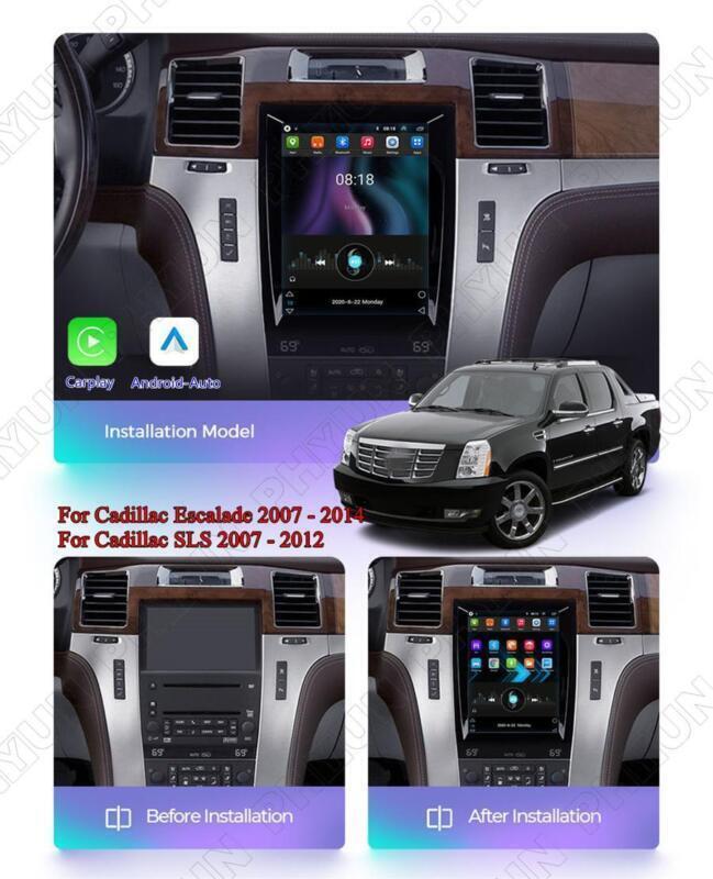 9.7 GPS Radio Carplay 2+32GB Wifi for Cadillac for Escalade 2007-2014 SLS 2007-12