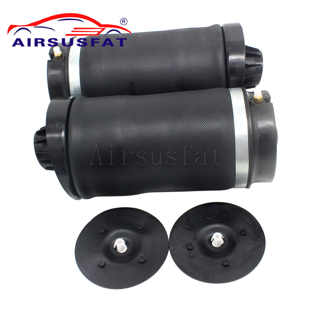 A pair of new rear suspension air spring bags for Mercedes W251 V251 R-Class 2006-2013.