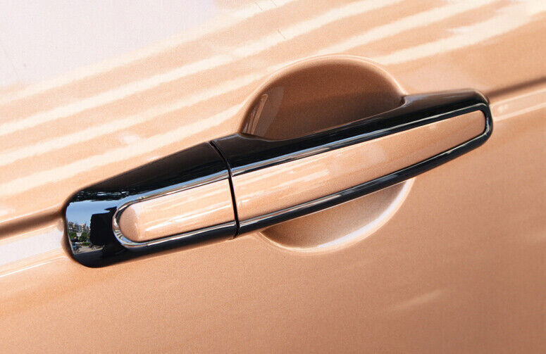8X For Discovery Sport 2016-25 Gloss Black Exterior Side Door Handle Cover Trims