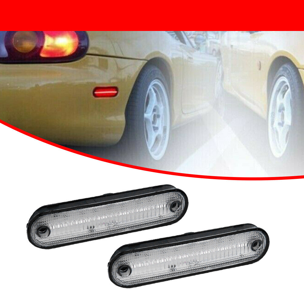Red LED rear parking signal light for 1990-05 for Mazda Miata MX-5 (transparent)