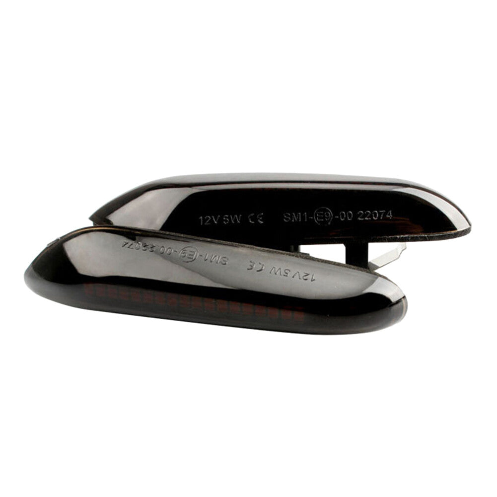2X Smoke Dynamic LED Side Marker Light Fit for BMW E46 E60 E90 E91 E92 E93 E82 E88