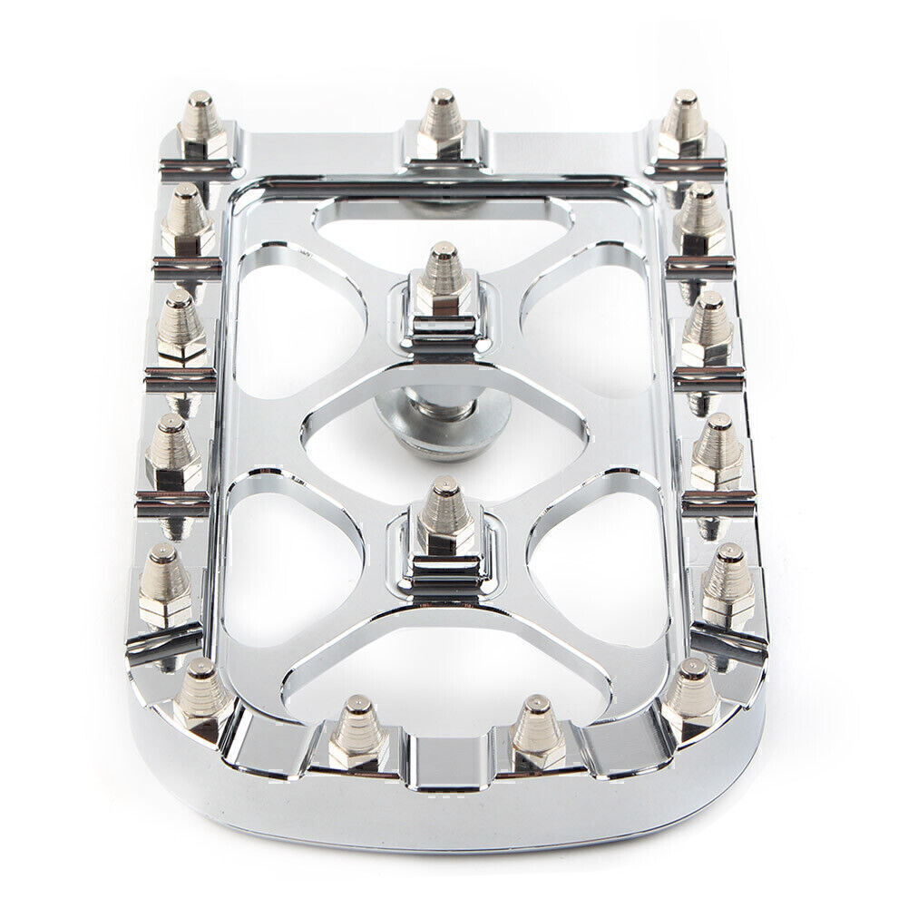 Chrome FIT for Harley Electra Glide Softail MX Style Large Brake Pedal Pad Cover