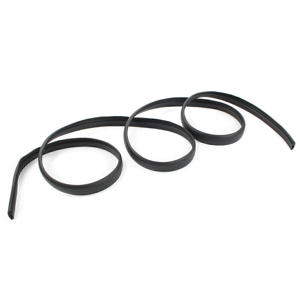 1.7M BLK Seal Under Front Windshield Panel Sealed Trim Moulding Strip Rubber