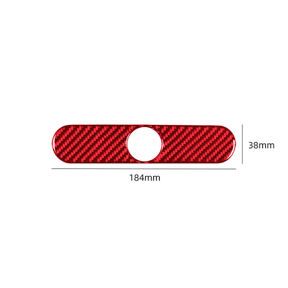 Red Carbon Fiber Interior Cigarette Lighter Cover Trim for Ford F-150 FX4 04-08