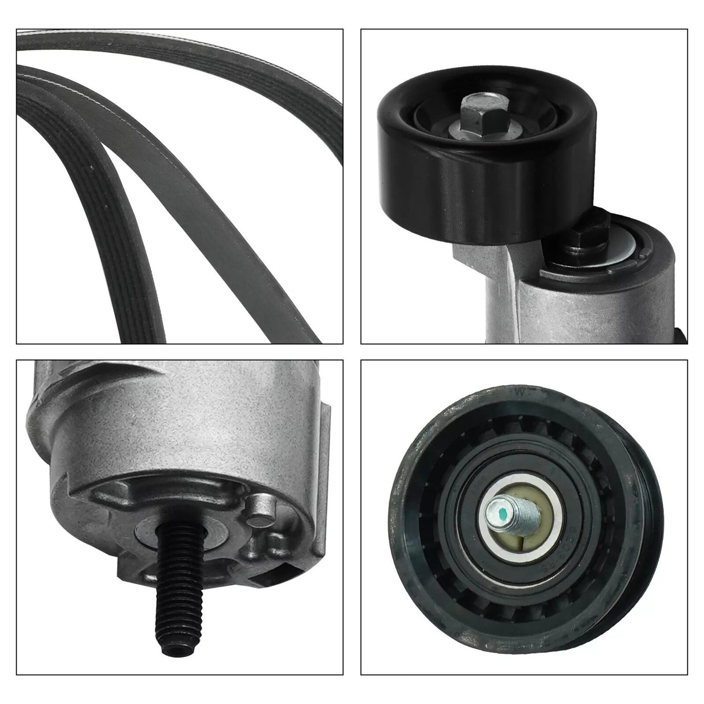 Engine Belt Tensioner Idler Pulley V-Ribbed Belt Kit for Kia 2.0 2.4L 6PK2125