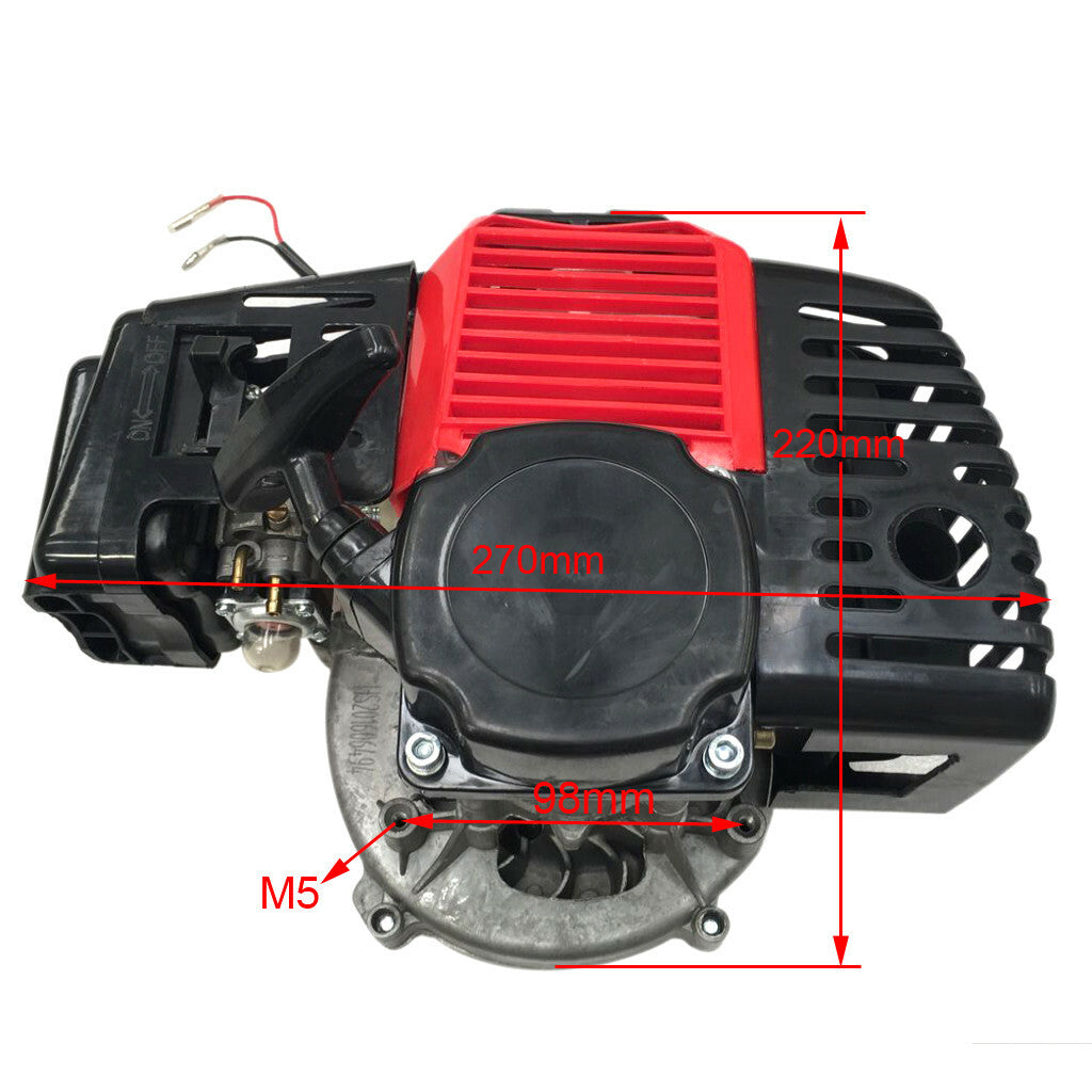 2-stroke 50cc/49cc engine motor pocket bicycle gas scooter for mini all-terrain vehicle go-kart four-wheeled vehicle