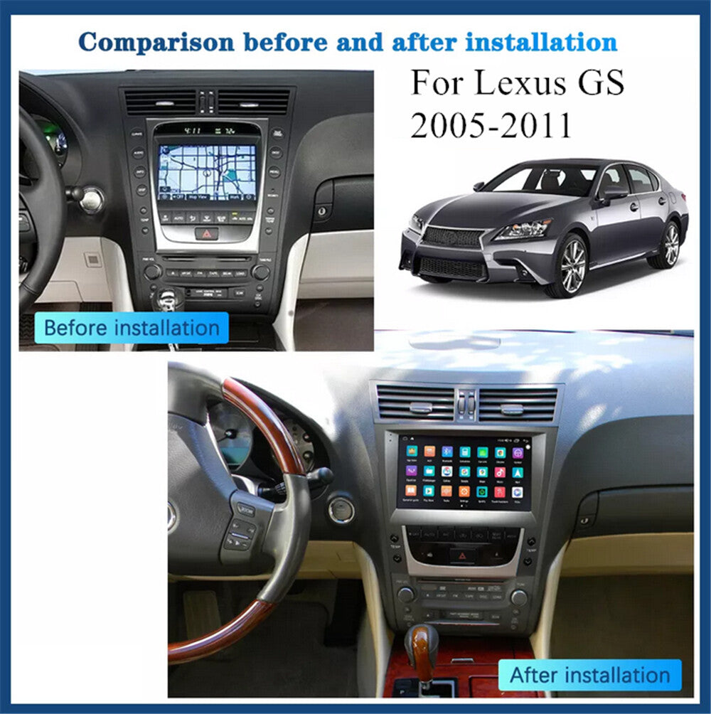 9 Car Stereo Radio GPS Navigation For 05-11 for Lexus GS300 GS350 GS450 GS430 GS460