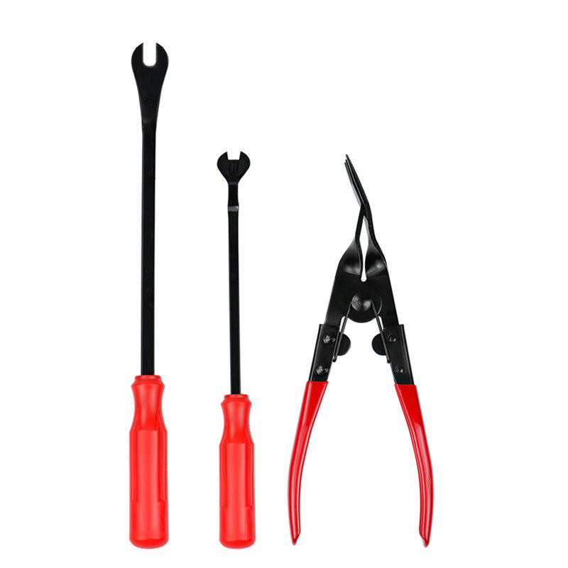 Car Door Panel Remover Retaining Clip Trim Fastener Pliers Puller Pry Bar Tool