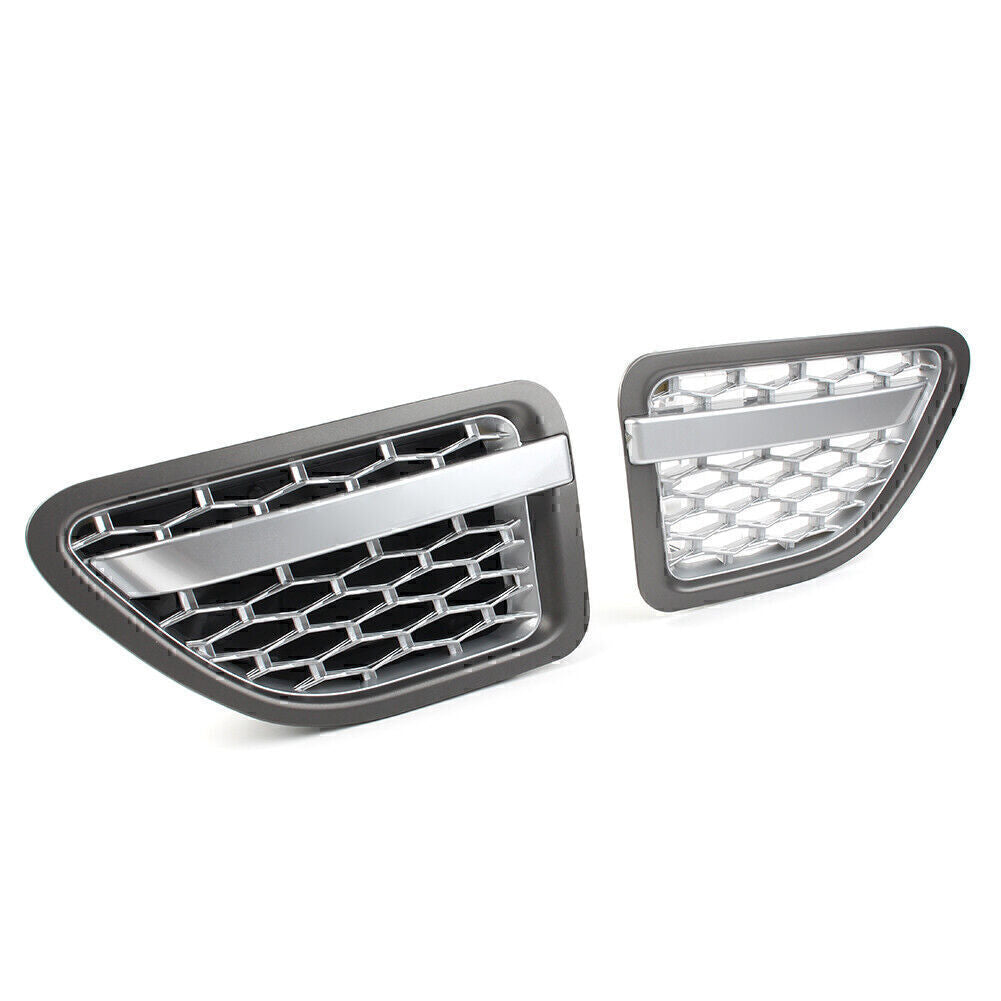 Silver Gray Front Fender Air Vent Grille Grill Fit for Land Rover for Range Rover Sport