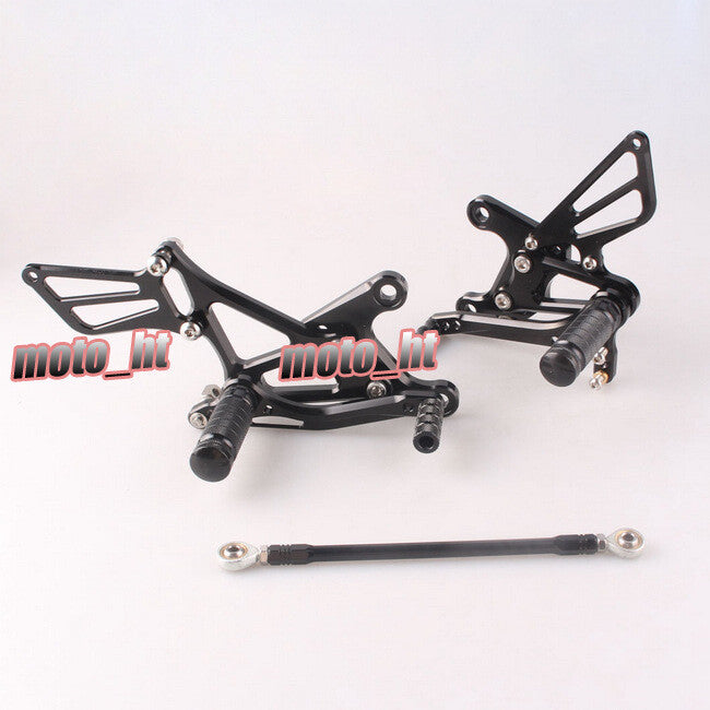 Footrest Rearset Footpegs Fit for Kawasaki ZX6R 2005 2006 2007 2008 Black