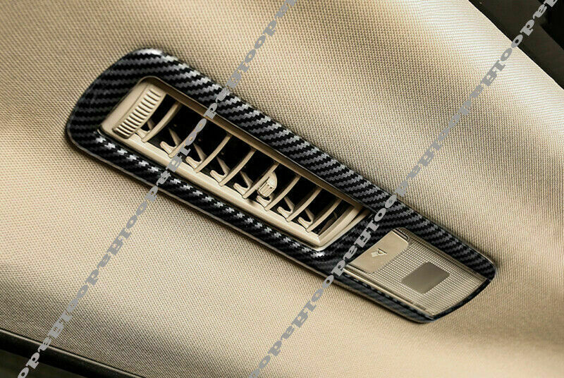 for Toyota Highlander 2020-23 Carbon Fiber Roof Rear Air Vent Outlet Cover Trim