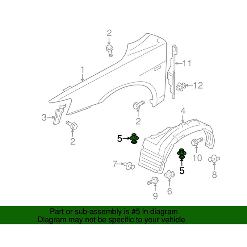 10-Piece Pack of Gray Hooded Decorative Panel Molded Clips and Rivets for Honda