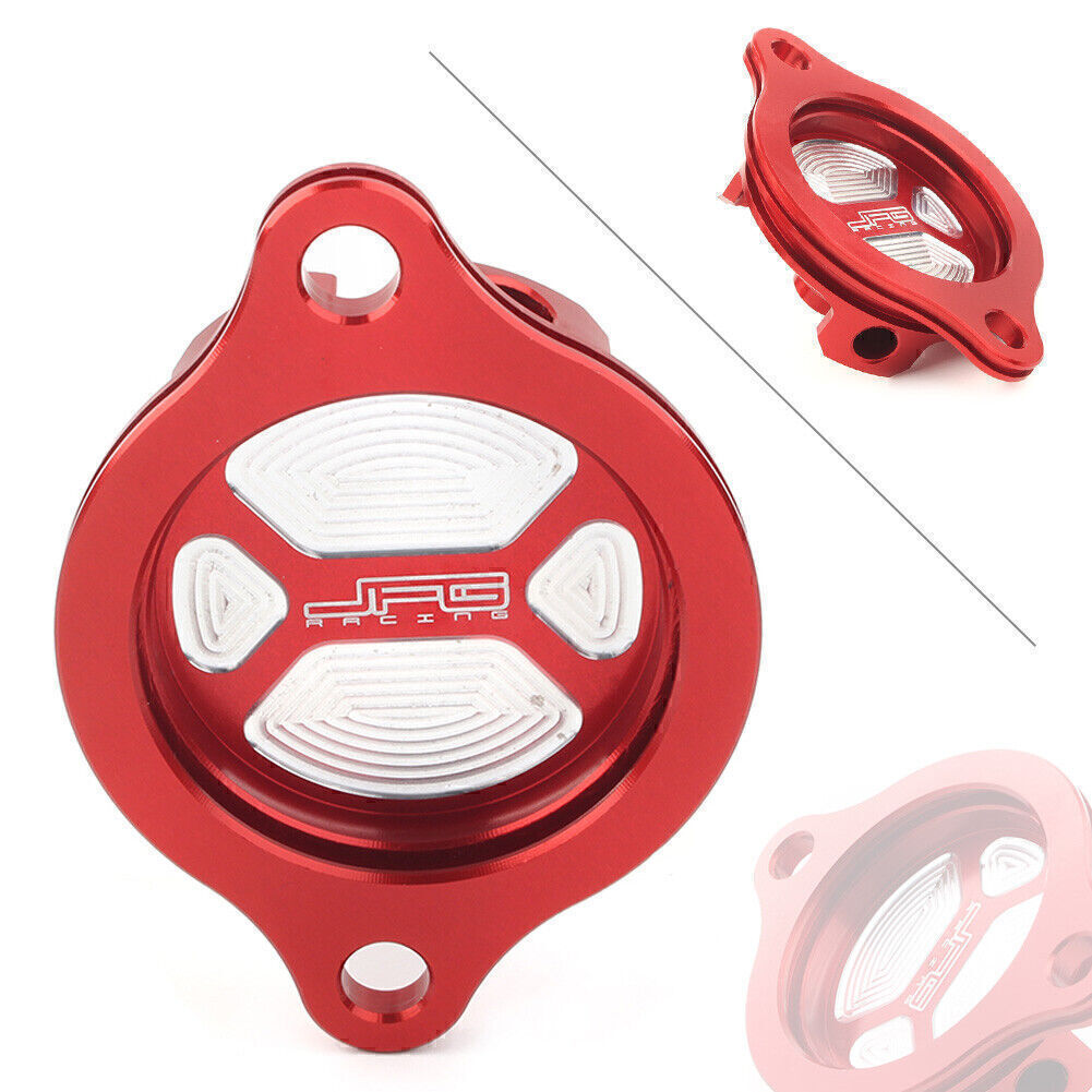 CNC Aluminum Oil Filter Cover Cap Red for Honda CRF250R 2004-09 CRF250X 2004-17
