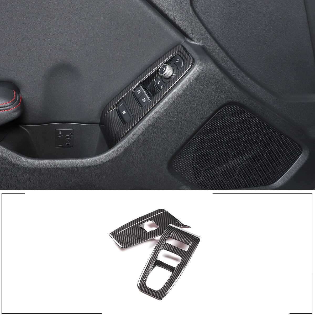 ABS blue steering wheel cover frame trim suitable for Toyota Tacoma 2015 - 2020