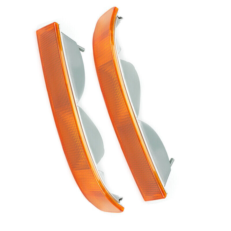 2PCFor for Chevy for GMC Van 1500 2500 2003-19 Front Turn Signal Lights No Bulb Yellow