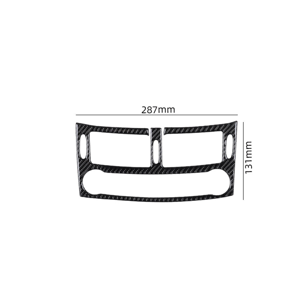 3x Carbon Fiber Air Vent Outlet Kit Cover Trim for Mercedes-Benz W211 2003-2009