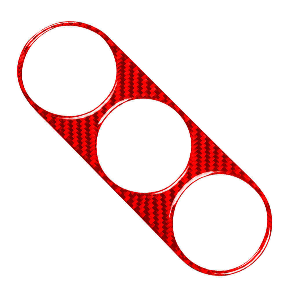 for Dodge for Challenger 08-14 Red Carbon Fiber Air Conditioning Switch Panel Cover