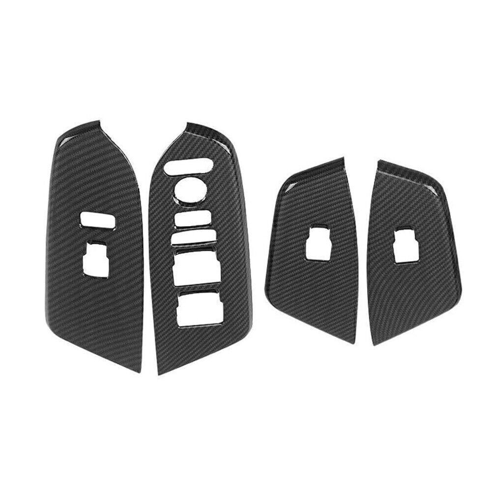 Interior Door Armrest Cover Trim Carbon Fiber Fit for Honda CRV CR-V 5th 2017-2019
