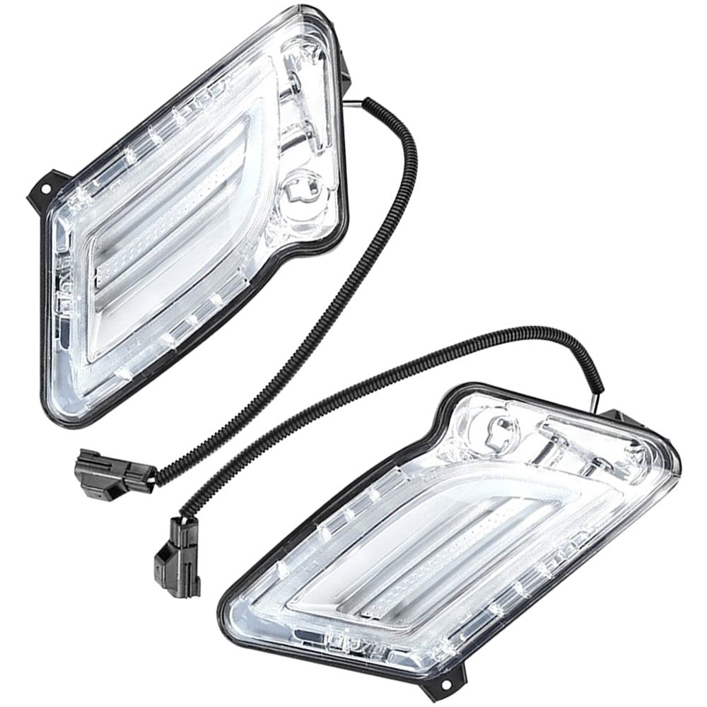 For S60 2011-2013 Left Right LED Front Bumper DRL Daytime Running Light Fog Lamp