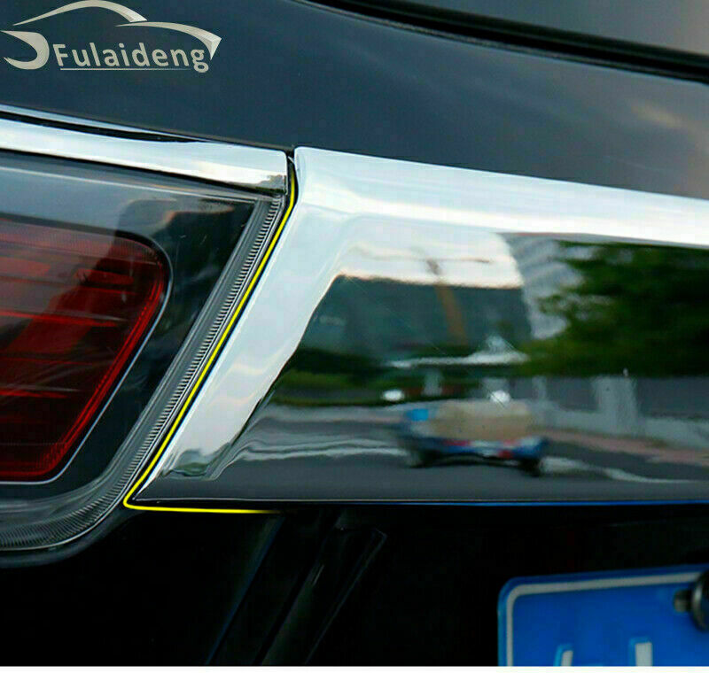 Chrome Rear Trunk Molding Cover Trim W/ for Smart Key for Toyota Highlander 2014-2019