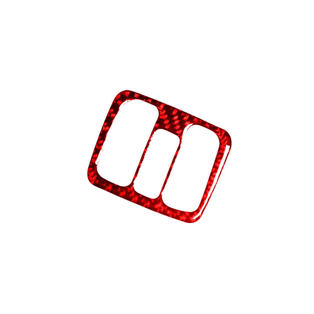 Red Carbon Fiber Performance Window Console Trim for Toyota Celica 2001-2005