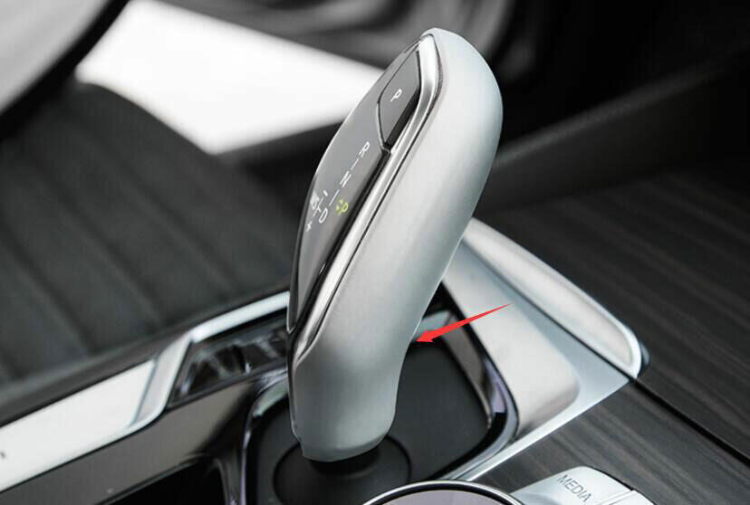Fit for BMW 5 Series G30 2018-2023 ABS Silver Gear Shift Knob Shifter Lever Trim