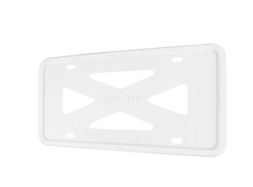 1 piece of white silicone car license plate frame cover for trunk suitable for Volvo