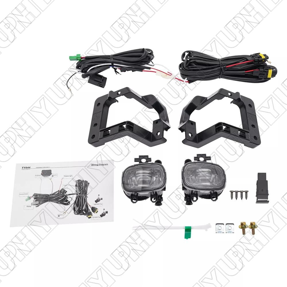 Car Fog Lights Front Lamps w/ Wiring Kit Fit For 2023 2024 for Nissan Pathfinder
