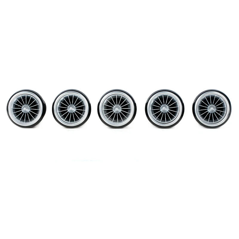 5PCS LED AC Air Condition Vent Outlet Turbo Trim Suspension for Audi TT 2007-14