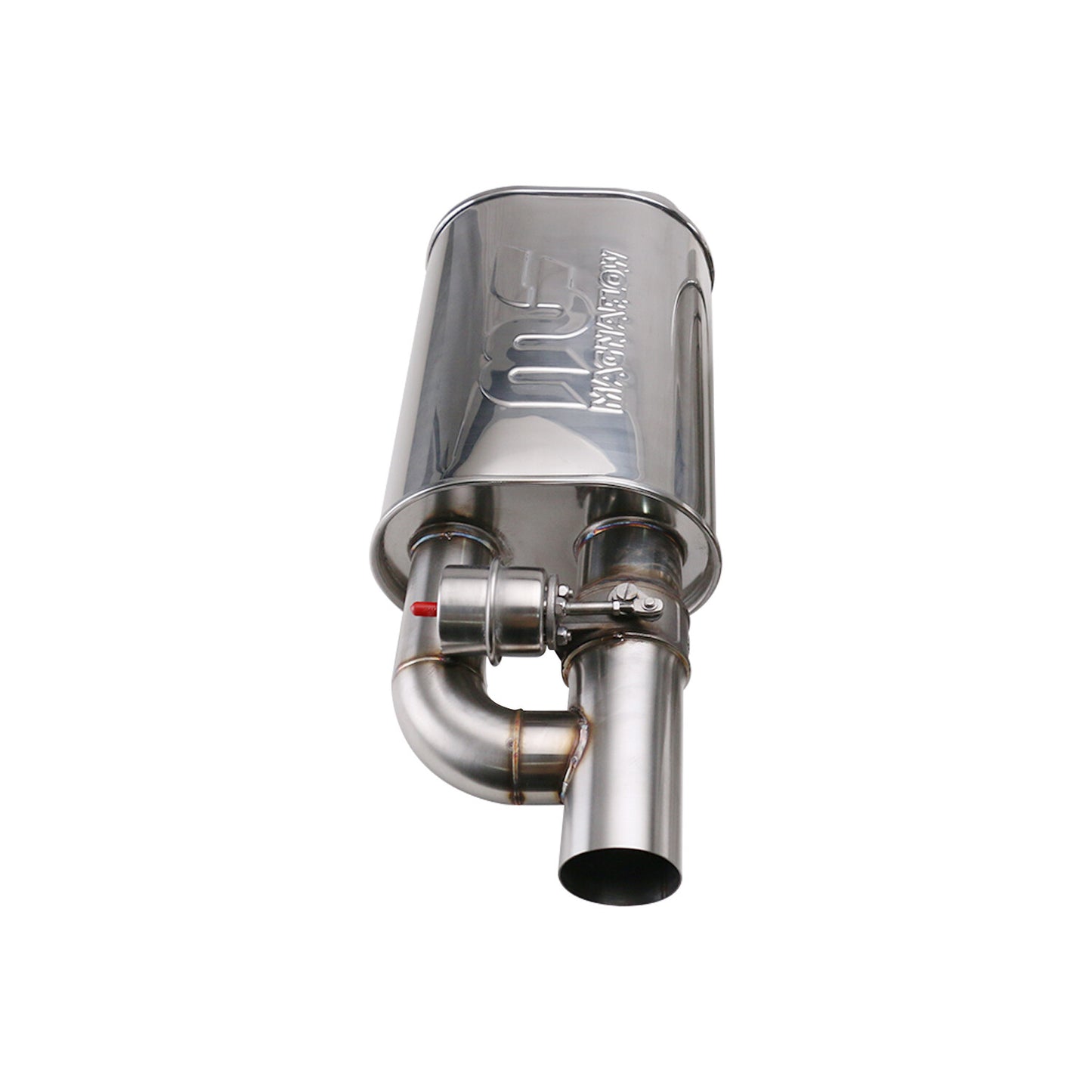 2pcs 3 In/out Adjust Sound Value Muffler Exhaust W/ Exhaust Valve 8.5 6