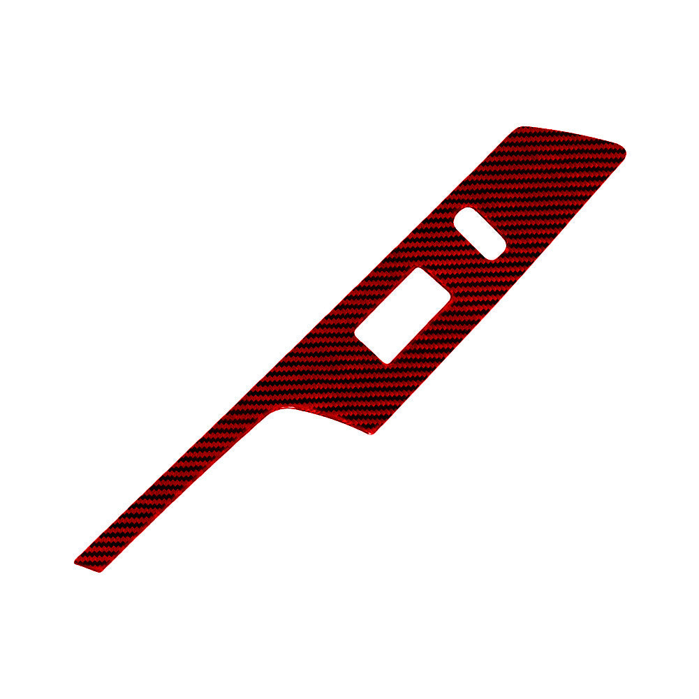 Red Carbon Fiber for Co -pilot Door Control Cover Trim for Toyota Matrix 2009-2014