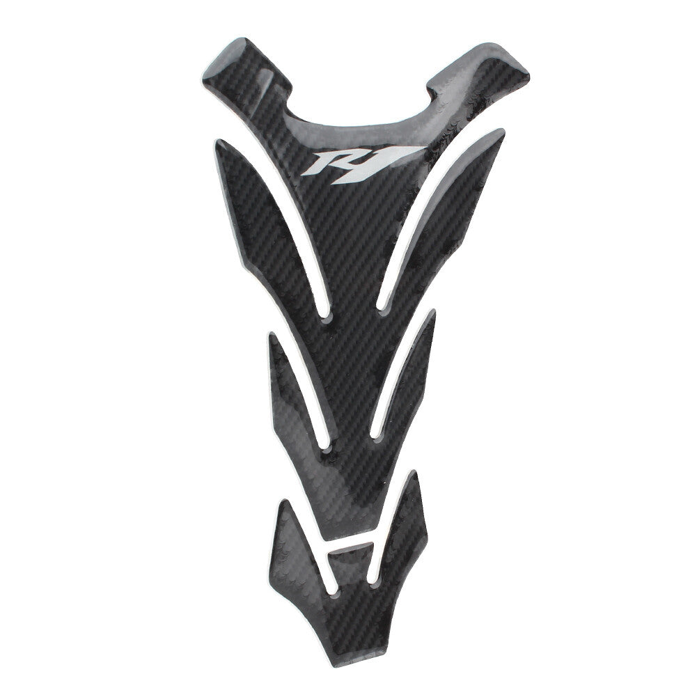 1Pc Carbon Fiber Gas Fuel Tank 3D Decal Protector Pad Sticker Fit for Yamaha YZF-R1