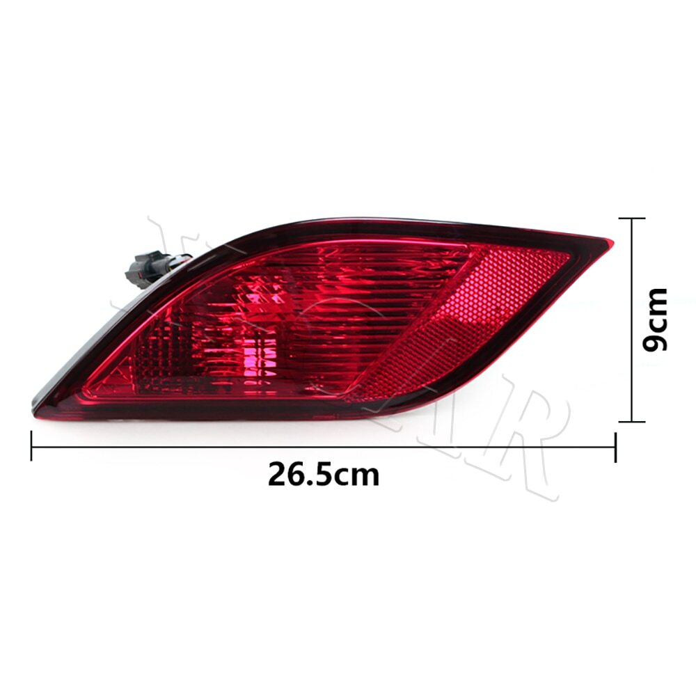 Pair Rear Bumper Reflector Brake Lamp Rear Fog Lamp for ISUZU MU-X MUX 2013-2017