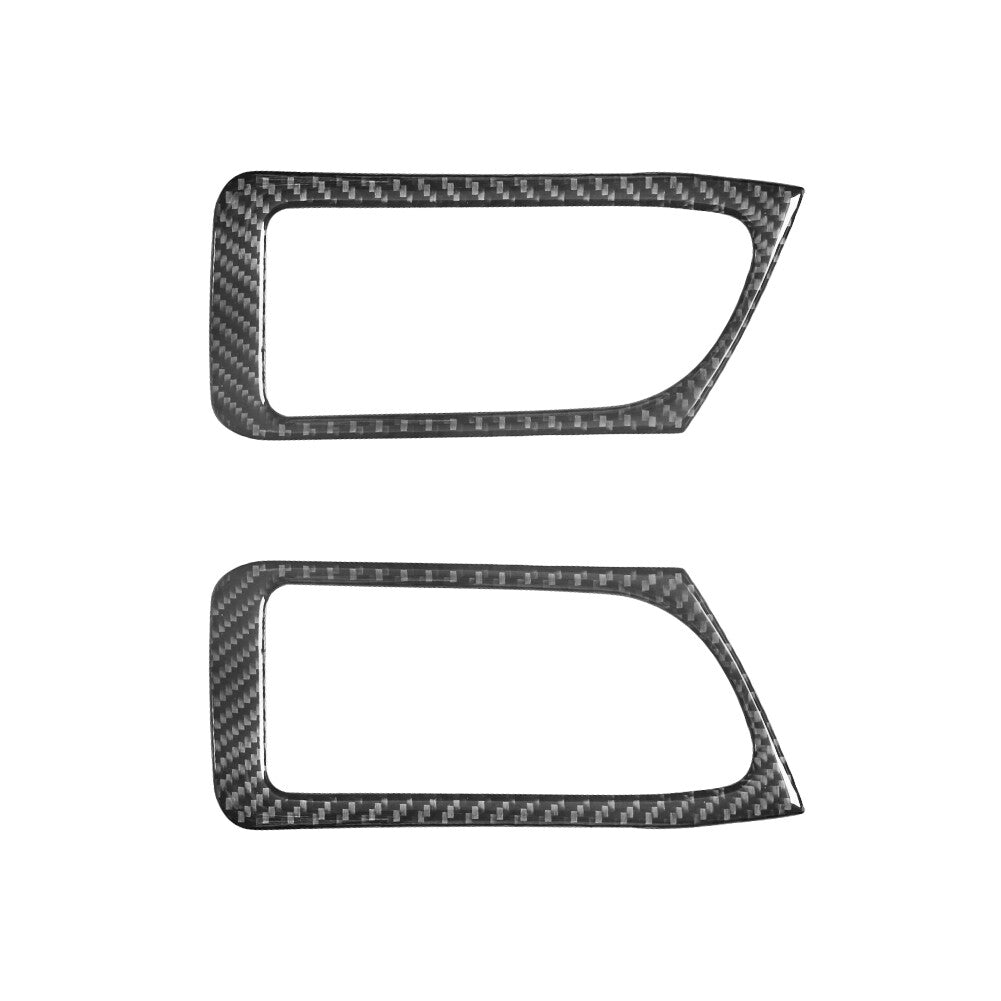 2X Carbon Fiber Rear Door Handle Trim for Land Rover Discovery Sport 2015-2019