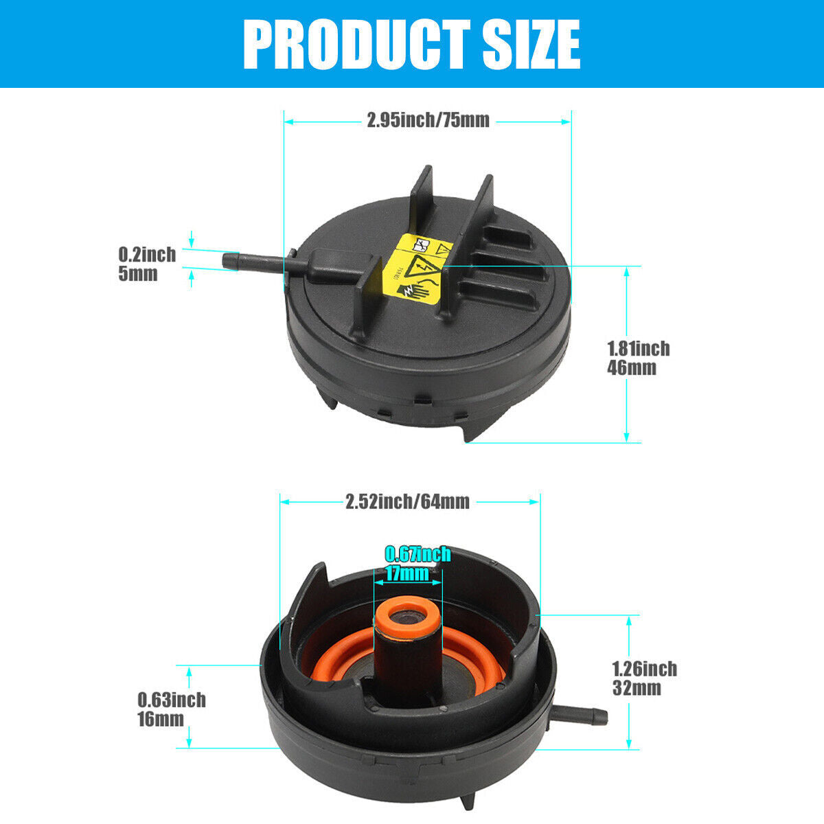 2PCS NEW PCV Cover of N52 Engine Valve Cover for BMW E82 E90 Z4 X3 X5 128i 328i