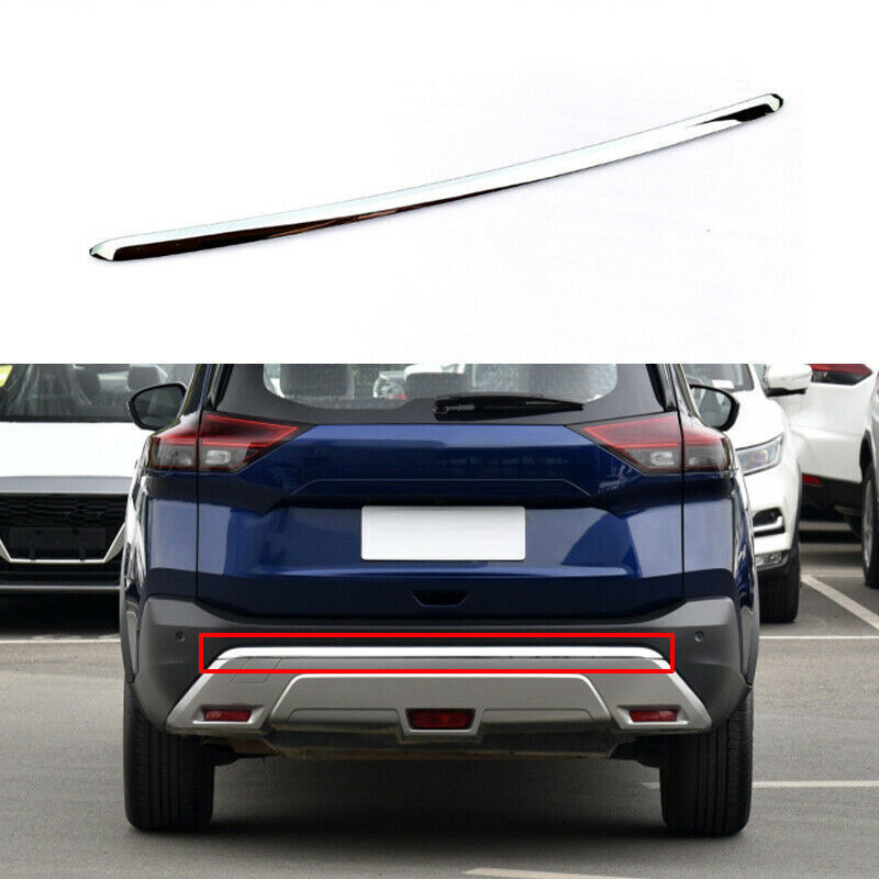 for Nissan Rogue 2021-2022 Chrome Front And Rear Bumper Molding Cover Trim 2PCS