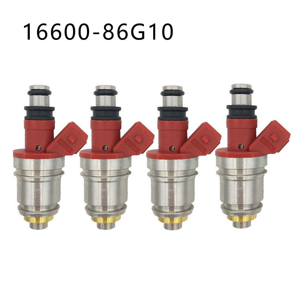 4pcs Fuel Injectors 16600-86G00 16600-86G10 Fit for Nissan D21 Pickup 2.4L NEW