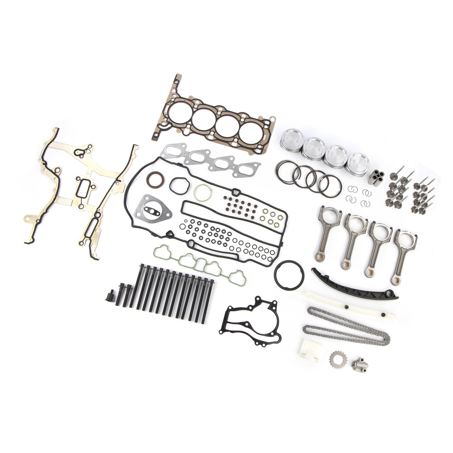 Engine Pistons Overhaul Rebuild Con Rods Kit For 11-16 for Buick for Chevy 1.4L Turbo