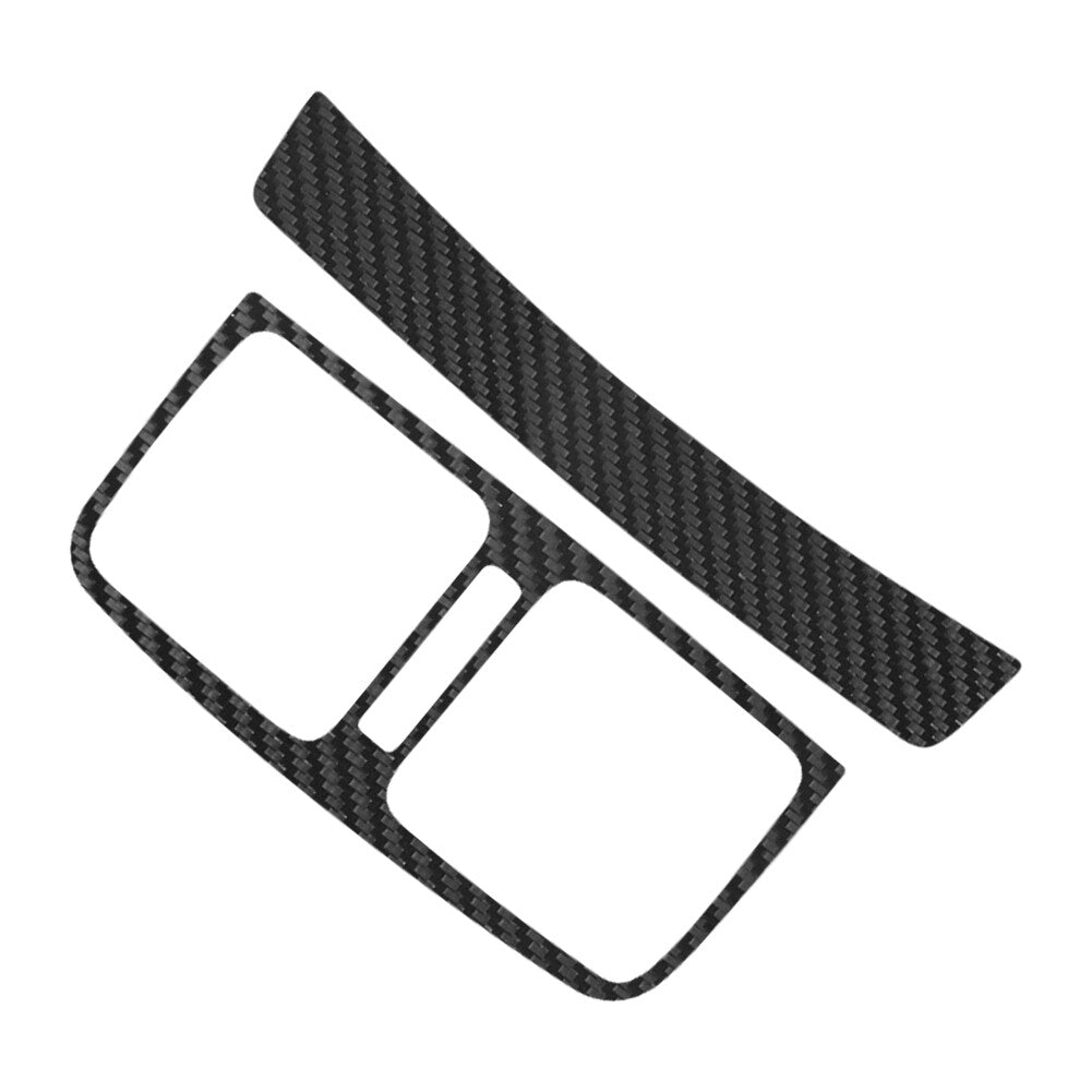 2X Carbon Fiber Rear Air Vent Outlet Frame Cover Trim for Toyota Hilux 2015-2021