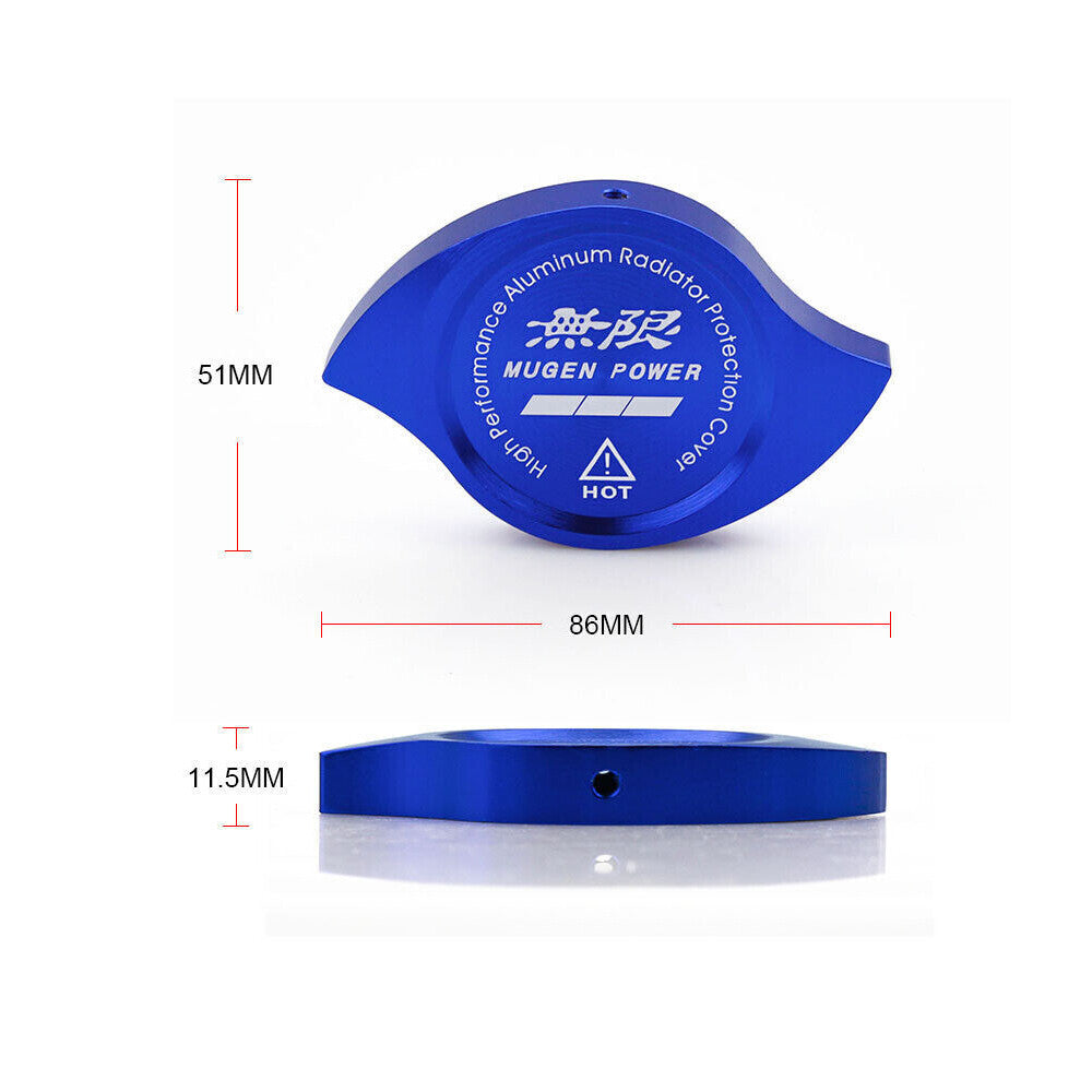 Blue JDM Aluminum Racing Engine Oil Filler Cap+ Radiator Cap for Honda for Acura