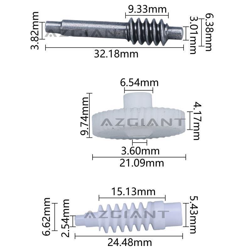 Side mirror motor gear kit for 2011-2018 for Toyota for Camry /Mark X GRX120 and 2006-2015 models.
